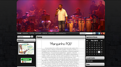 Site Marquinho PQD - Cliente da Nunes Consultoria Informática Site e Manutenção