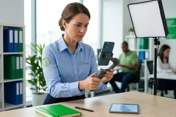 Pessoa fotografando produto com celular profissional - Nunes Consultoria Inform&aacute;tica