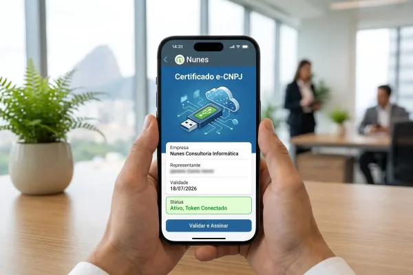Certificado digital e-CNPJ para empresas - Nunes Consultoria Inform&aacute;tica