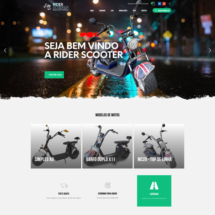 Print do site Rider Scooter