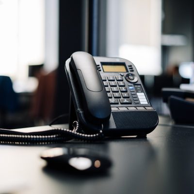 Telefone IP de mesa em escrit&oacute;rio - Nunes Consultoria Inform&aacute;tica